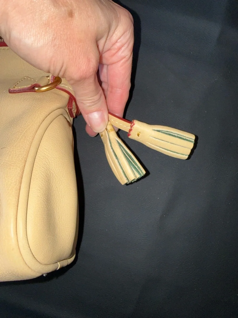 Dooney & Bourke Cream Florentine Nano Crossbody EUC - Picture 5 of 14